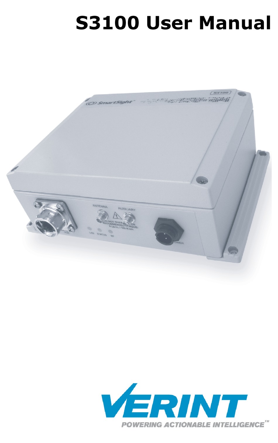 VERINT S3100 USER MANUAL Pdf Download ManualsLib