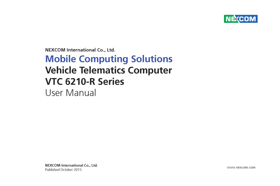 NEXCOM VTC 6210-R SERIES USER MANUAL Pdf Download | ManualsLib