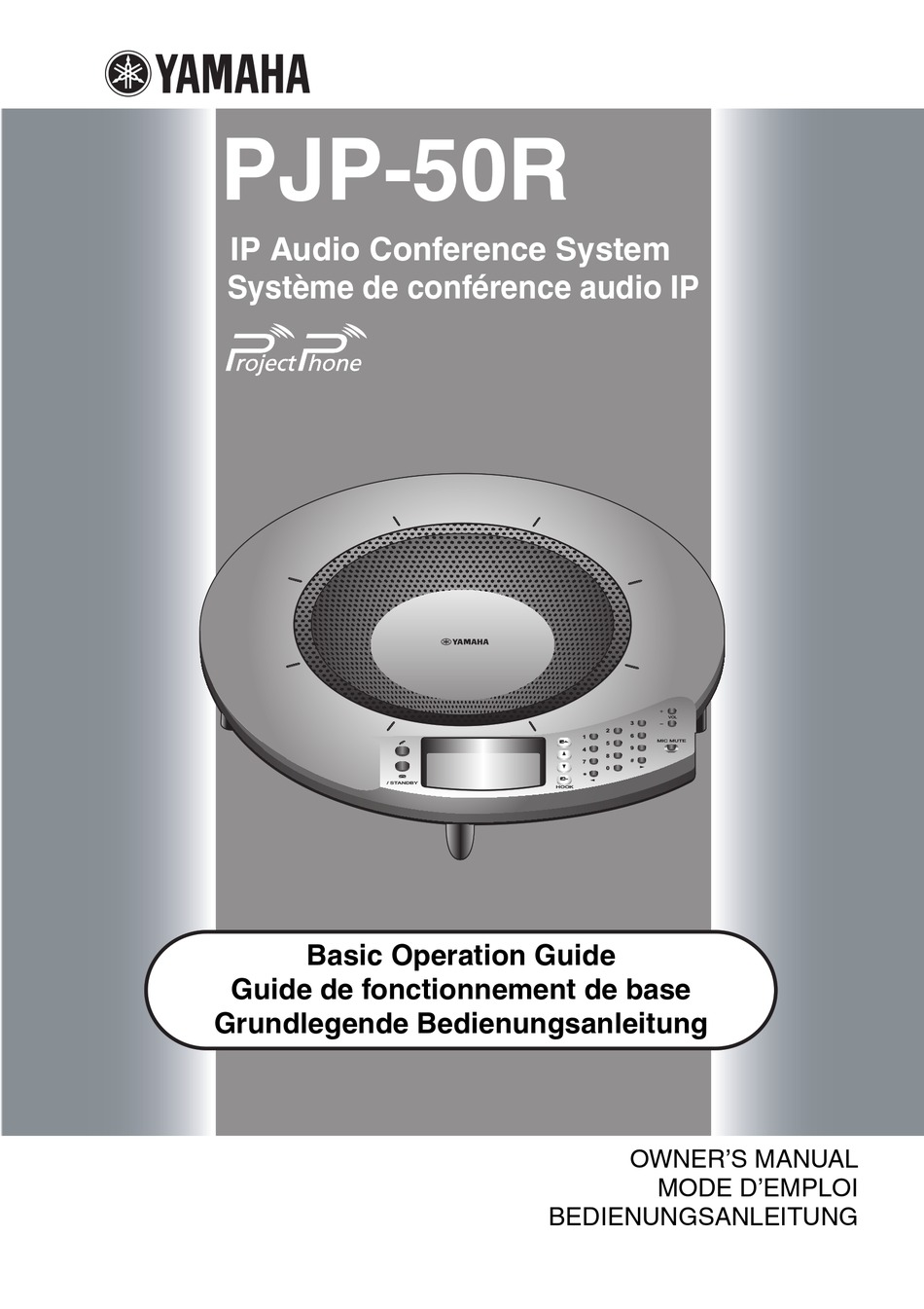 YAMAHA PJP-50R BASIC OPERATION MANUAL Pdf Download | ManualsLib