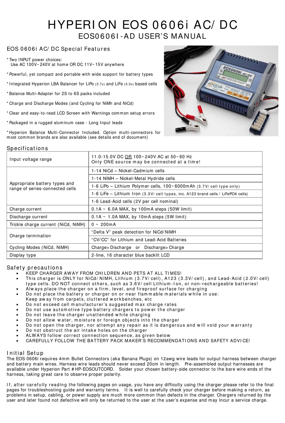 Hyperion Eos 0606i Ac Dc User Manual Pdf Download Manualslib