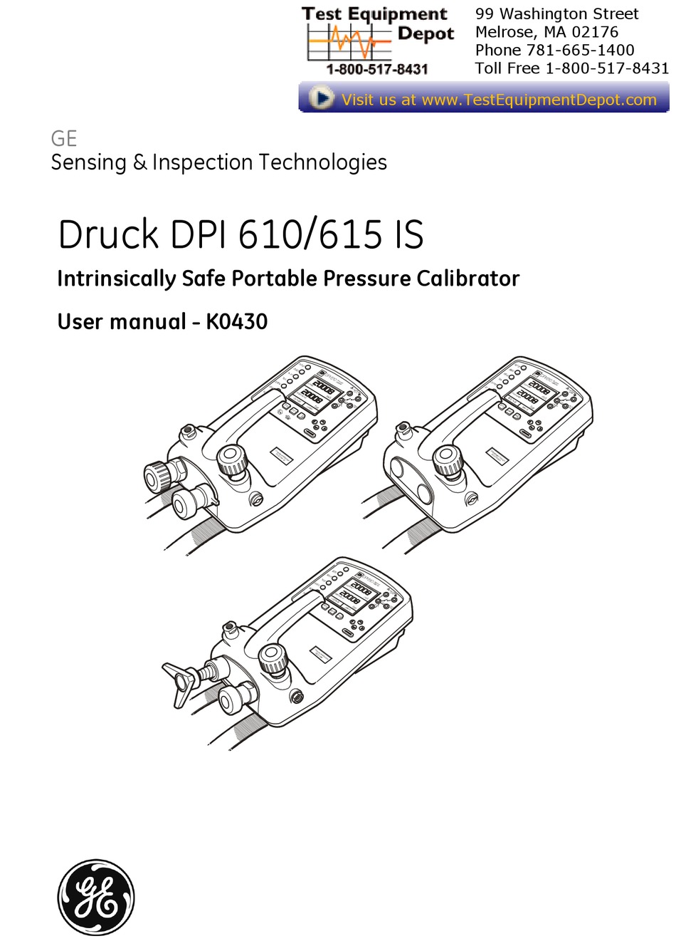 Ge Druck Dpi 610 User Manual Pdf Download Manualslib