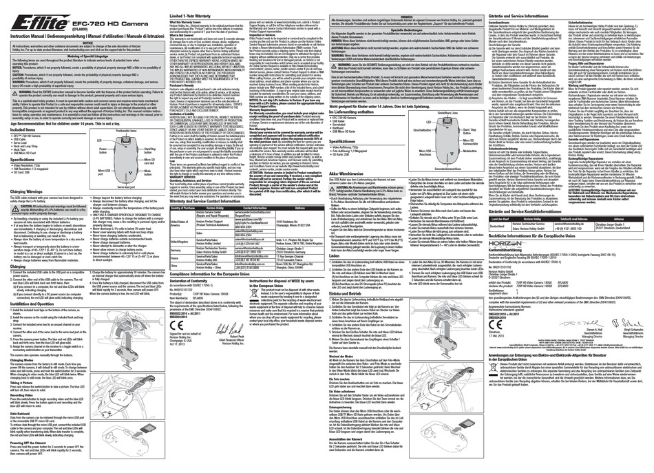 E Flite Efc 720 Instruction Manual Pdf Download Manualslib