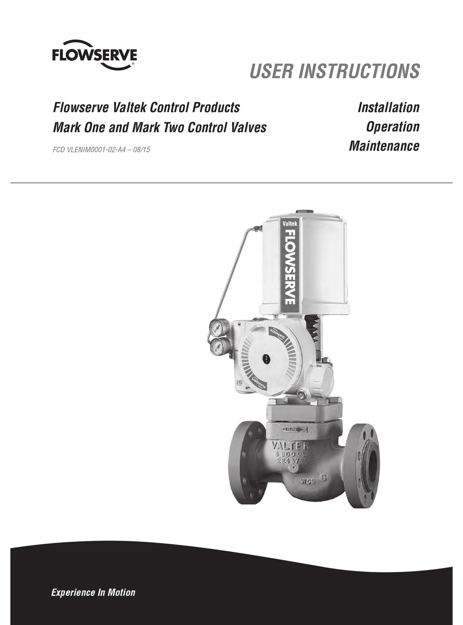 flowserve valve maintenance manual