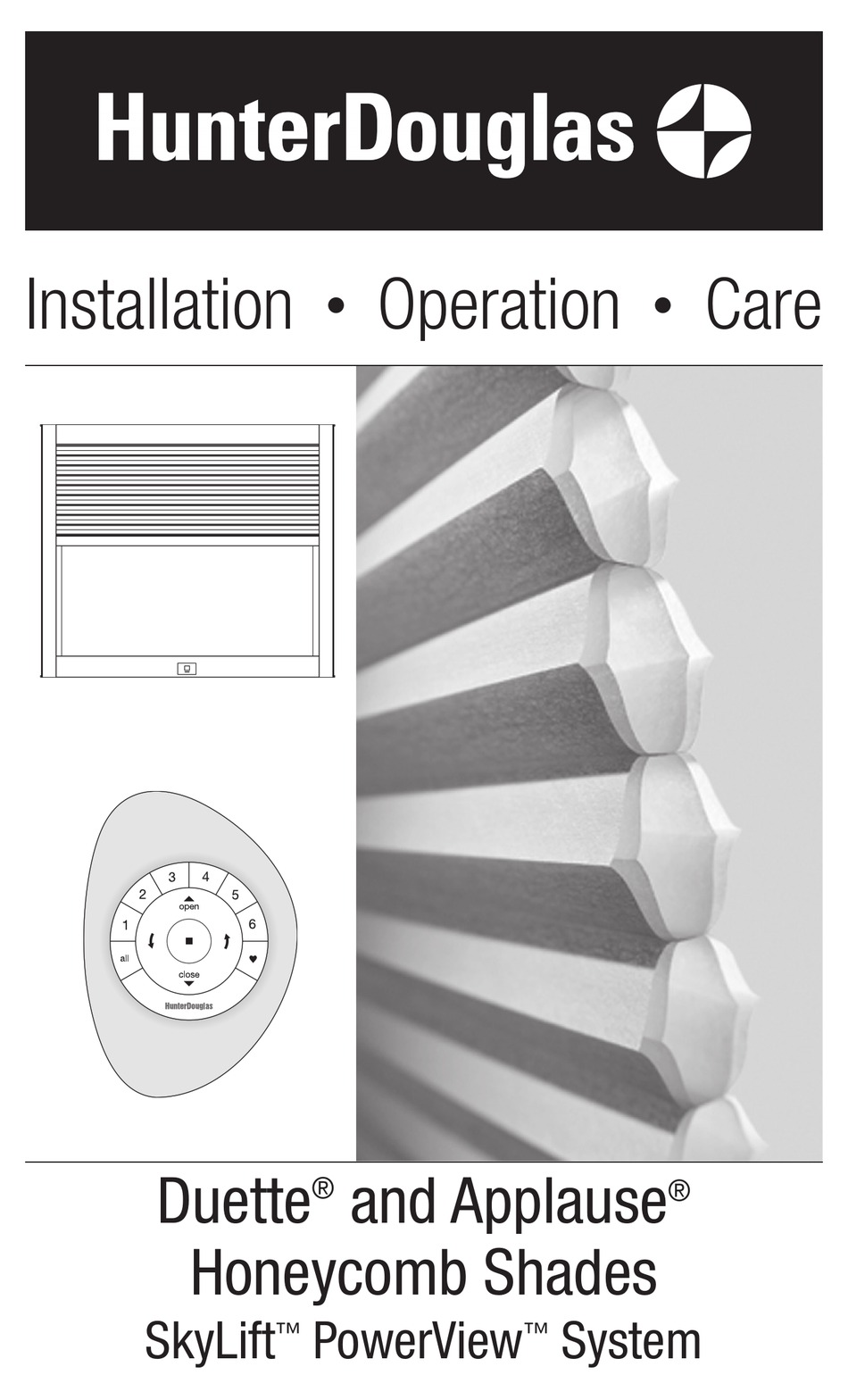 Hunterdouglas Duette Installation Operation And Care Pdf Download Manualslib