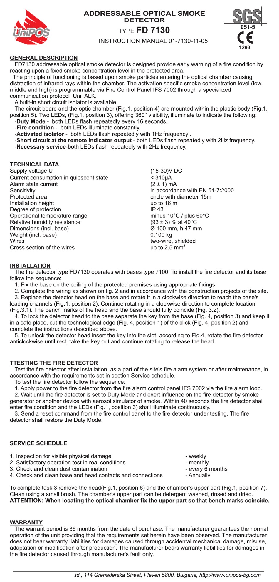 Unipos Fd 7130 Instruction Manual Pdf Download Manualslib