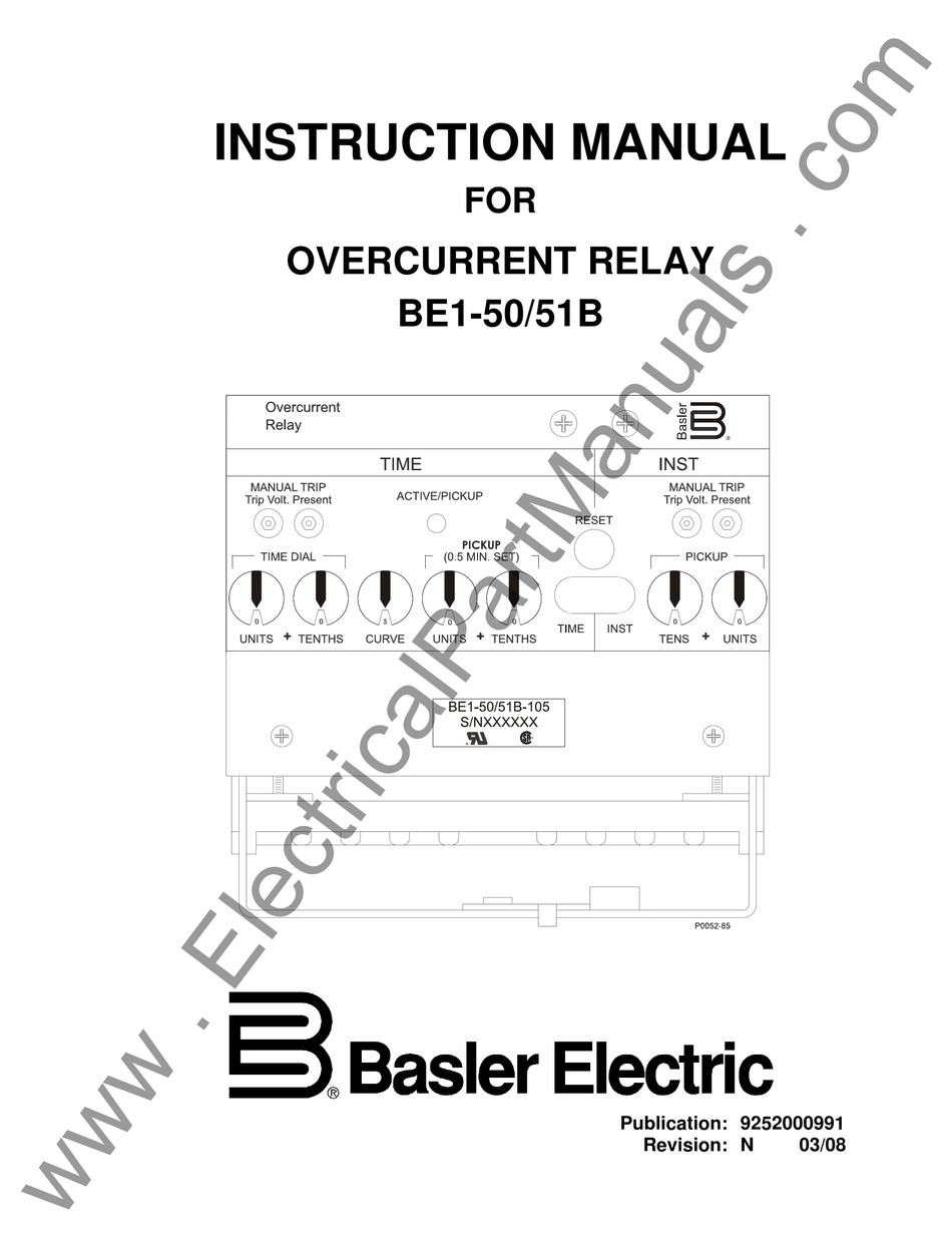 BASLER BE150/51B101 INSTRUCTION MANUAL Pdf Download ManualsLib