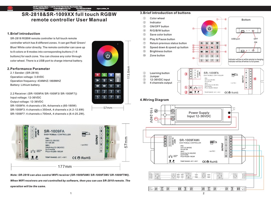 SUNRICHER SR-1009XX USER MANUAL Pdf Download | ManualsLib
