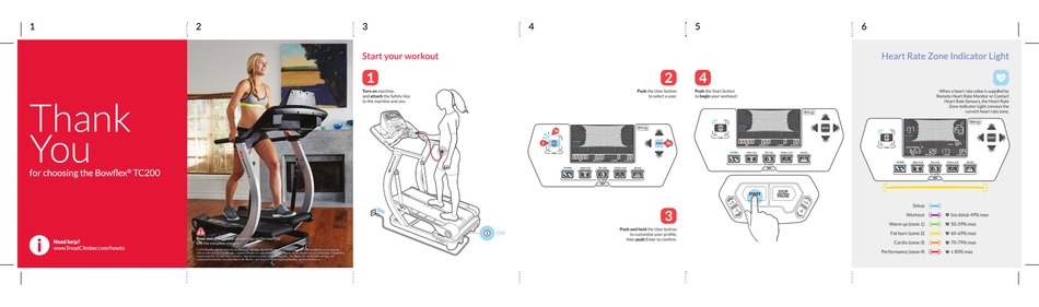 BOWFLEX TREADCLIMBER TC200 QUICK START MANUAL Pdf Download | ManualsLib