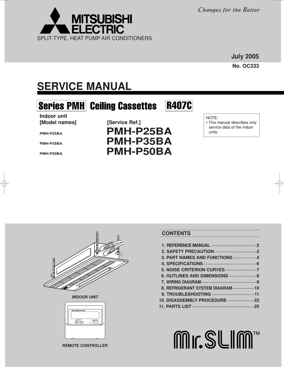 mitsubishi mr slim service