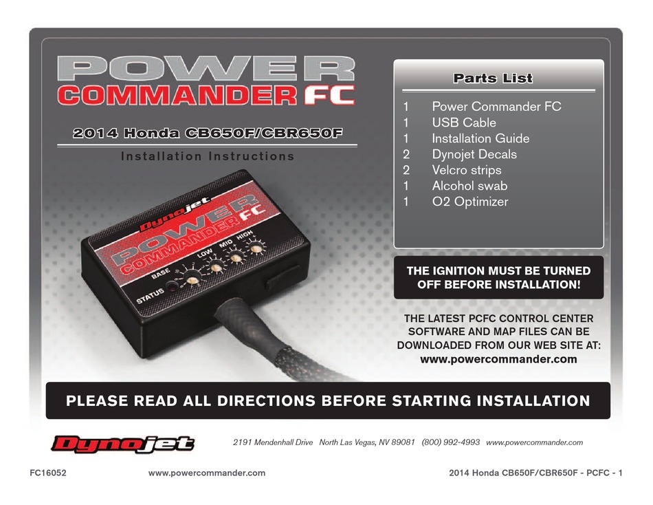 Cbr650f deals power commander