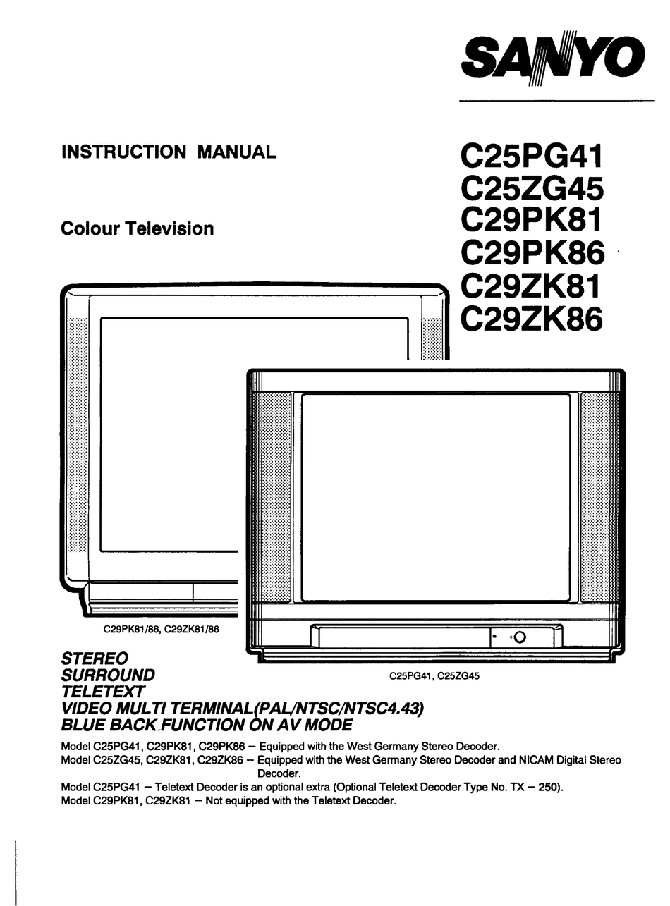 Sanyo ce29kf8r схема