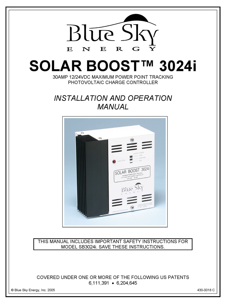 blue sky energy solar boost 3024i