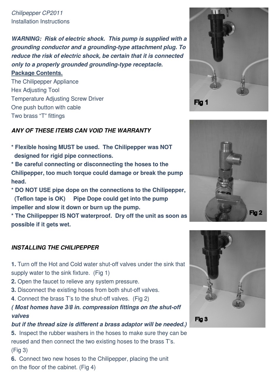 CHILIPEPPER CP2011 INSTALLATION INSTRUCTIONS Pdf Download ManualsLib