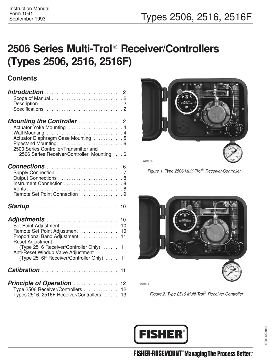 FISHER 2506 INSTRUCTION MANUAL Pdf Download | ManualsLib