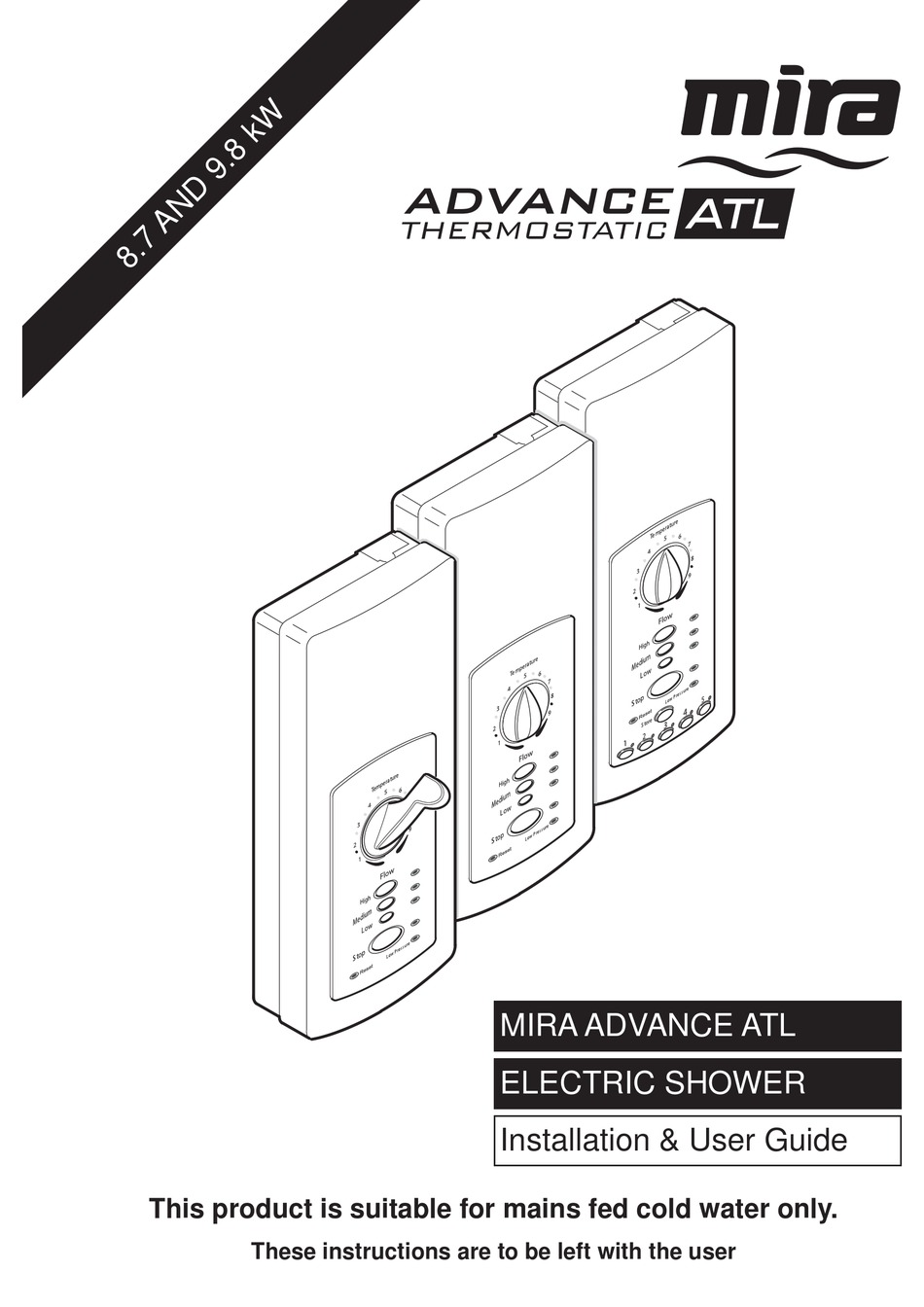 MIRA SDP044T INSTALLATION & USER MANUAL Pdf Download ManualsLib