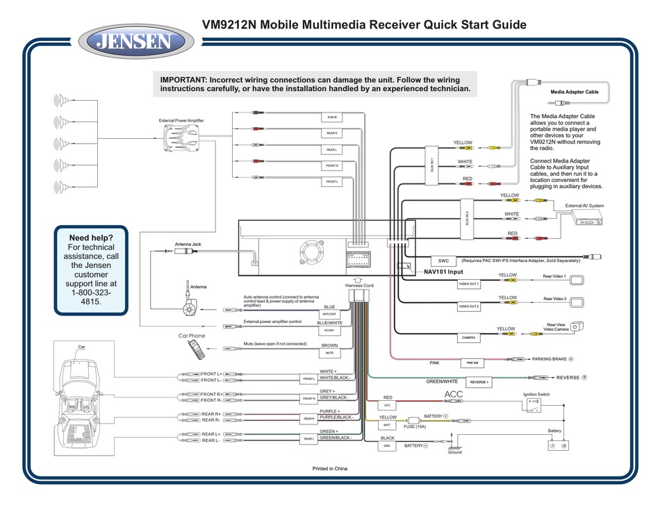 JENSEN VM9212N QUICK START MANUAL Pdf Download ManualsLib