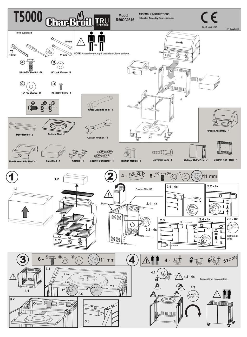 CHAR BROIL T5000 ASSEMBLY INSTRUCTIONS Pdf Download ManualsLib