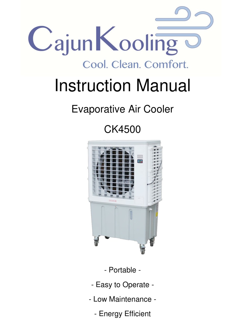 CAJUN KOOLING CK4500 INSTRUCTION MANUAL Pdf Download ManualsLib
