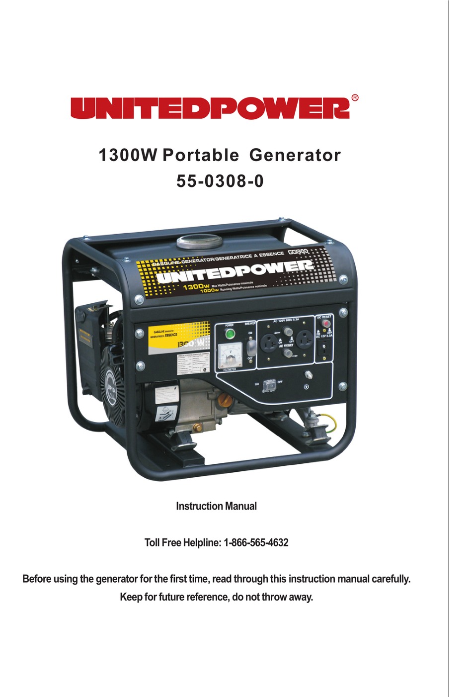 Unitedpower Gg1300 Instruction Manual Pdf Download Manualslib