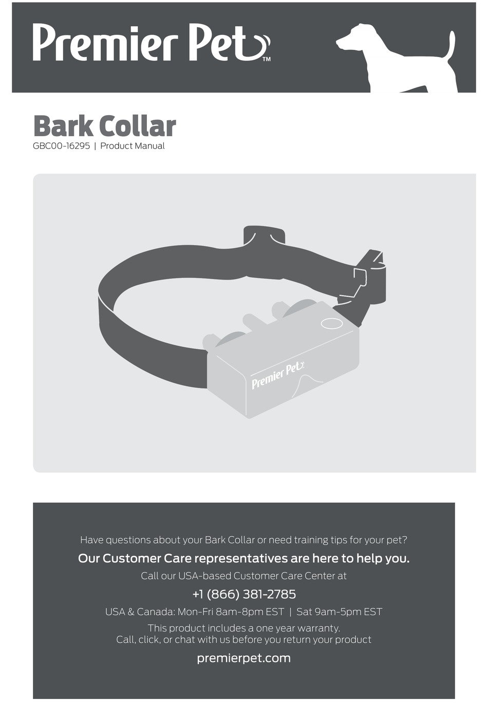 premier dog bark collar instructions