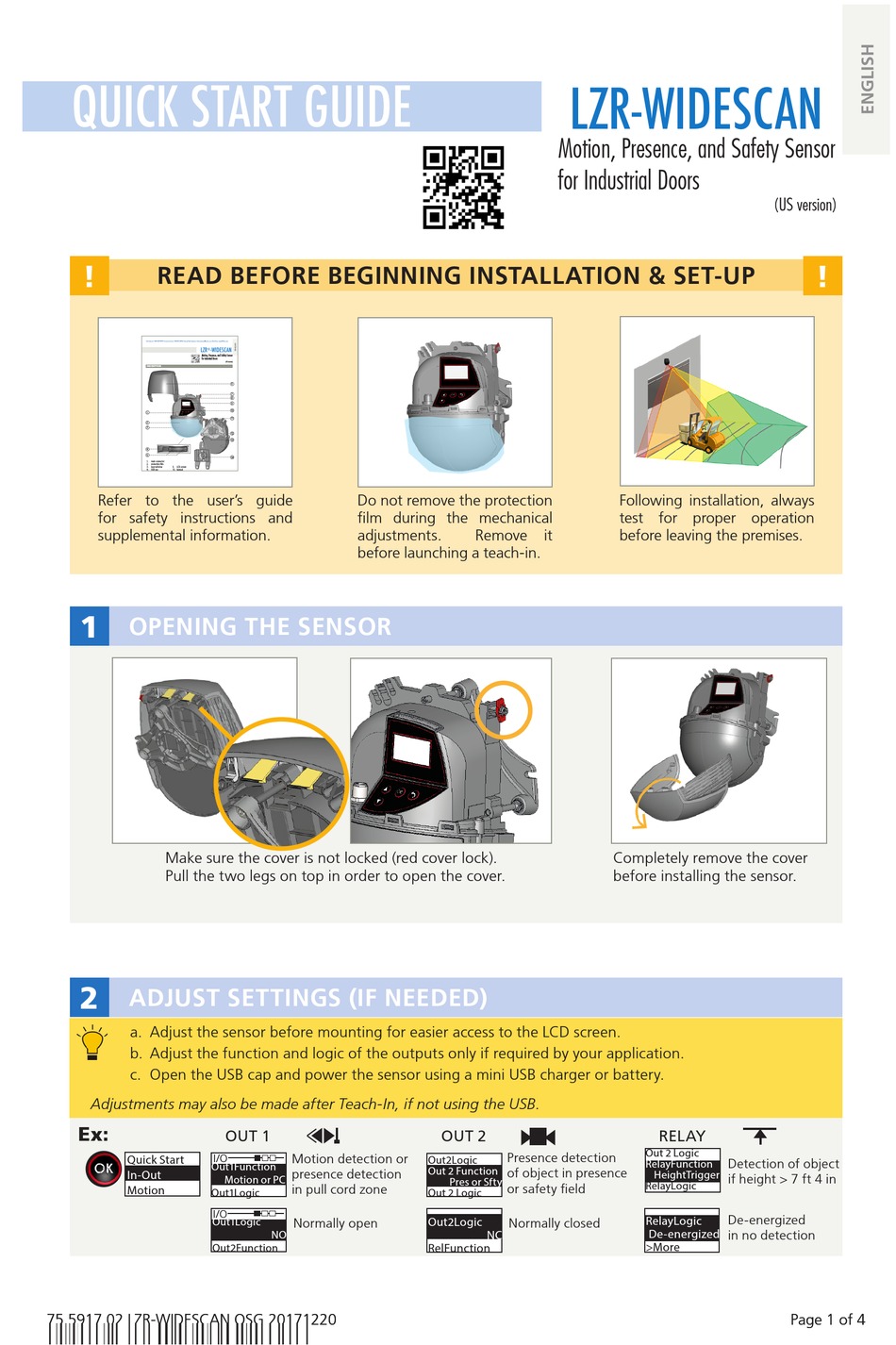 BEA LZRWIDESCAN QUICK START MANUAL Pdf Download ManualsLib