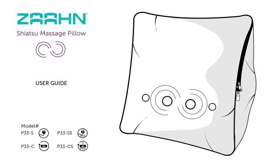 Zaahn shiatsu massage outlet pillow