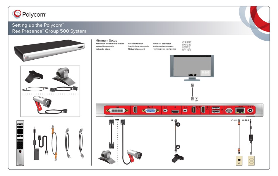 Polycom realpresence group 500 system setting up pdf download manualslib
