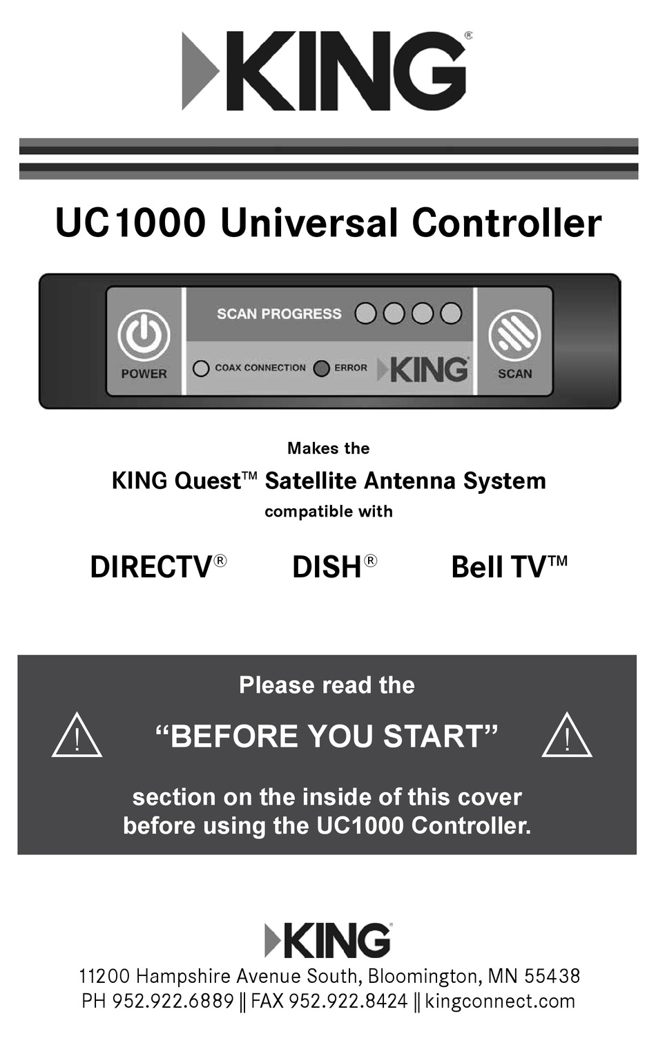 KING UC1000 USER MANUAL Pdf Download | ManualsLib