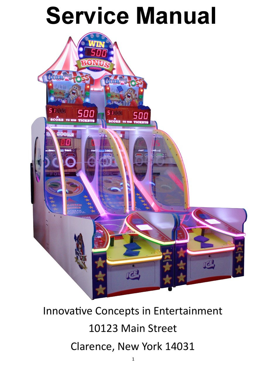 ICEGAME BEAN BAG TOSS SERVICE MANUAL Pdf Download ManualsLib