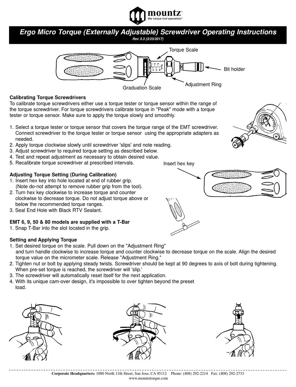 Mountz micro online torque