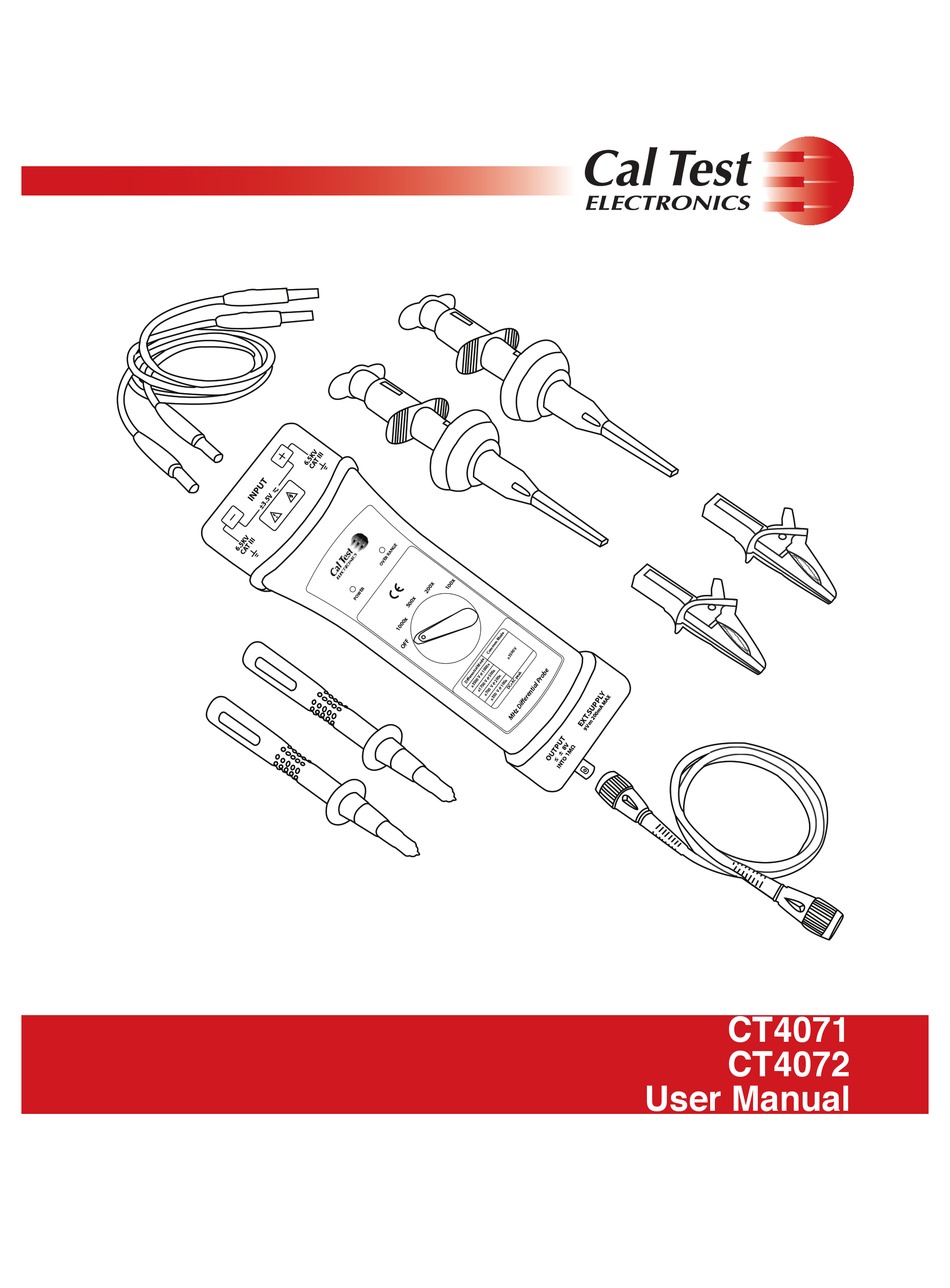 CAL TEST ELECTRONICS CT4071 USER MANUAL Pdf Download ManualsLib