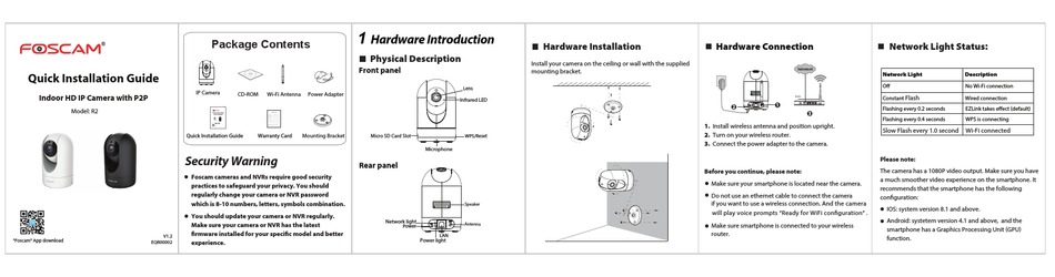 Foscam ready store for wifi configuration