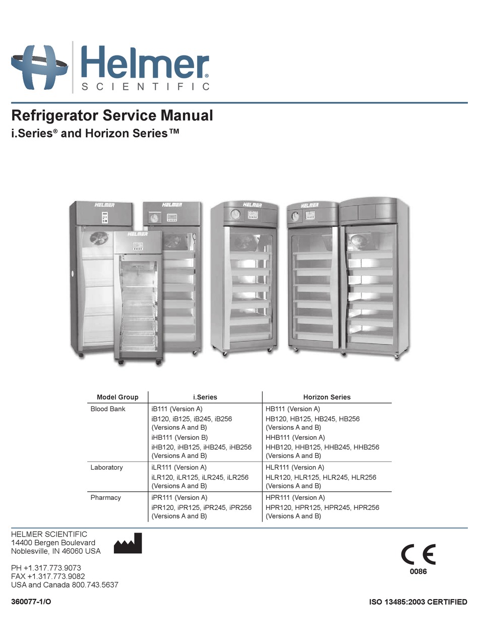 HELMER IB111 (VERSION A) SERVICE MANUAL Pdf Download ManualsLib