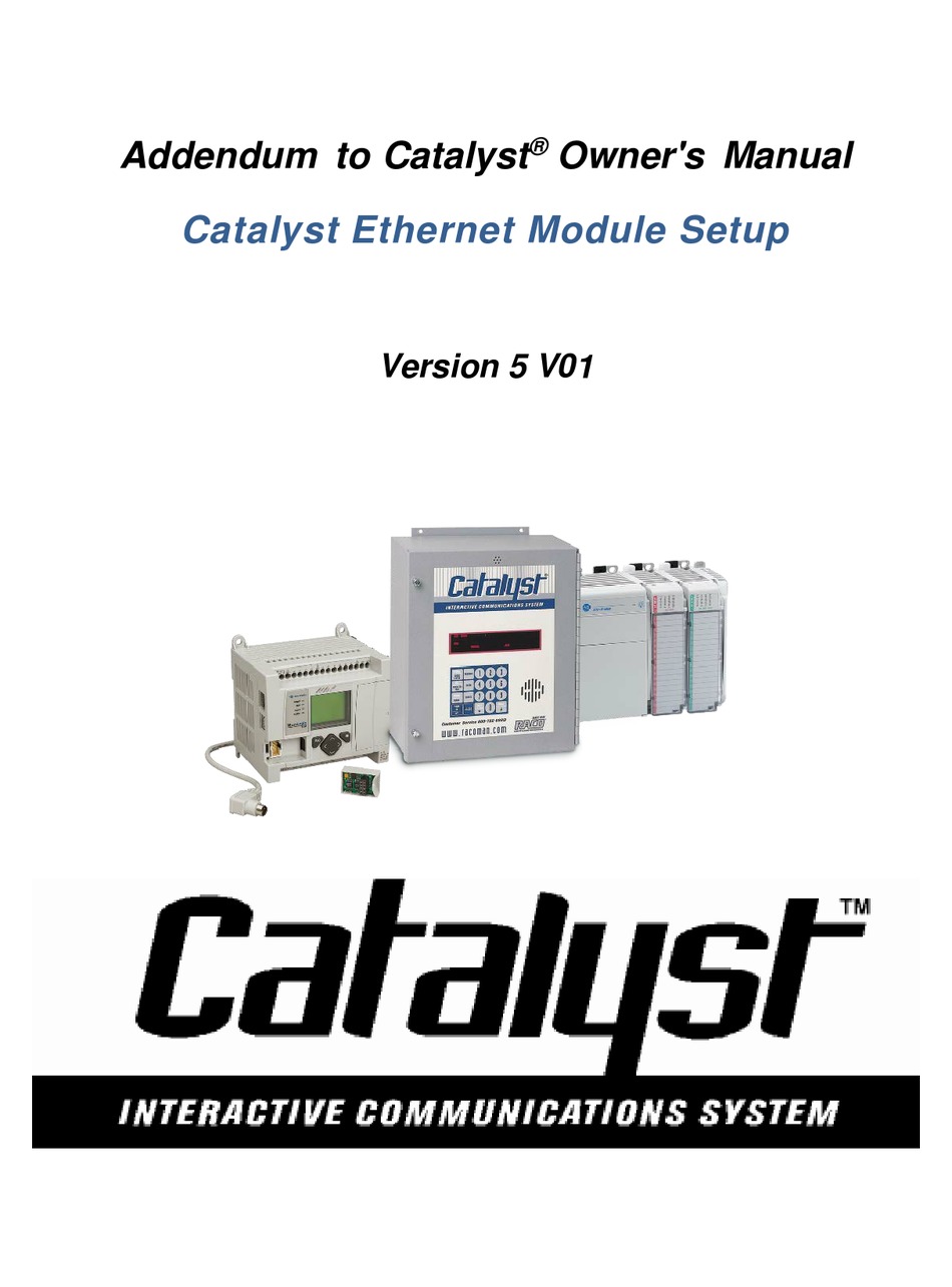 RACO CATALYST OWNER'S MANUAL Pdf Download ManualsLib