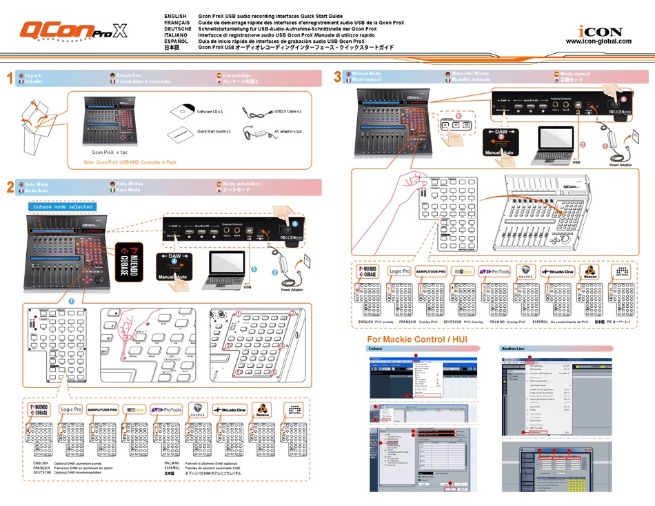 ICON QCON PROX QUICK START MANUAL Pdf Download ManualsLib