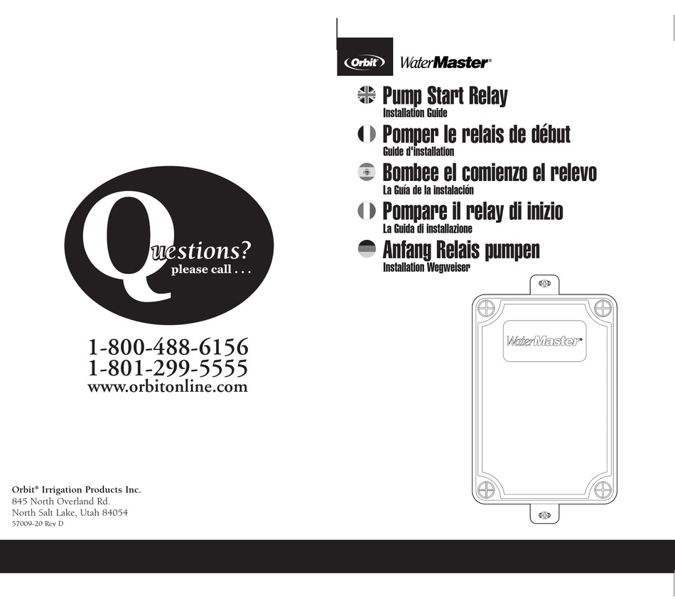 ORBIT WATERMASTER INSTALLATION MANUAL Pdf Download ManualsLib