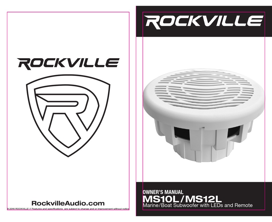 ROCKVILLE MS10L OWNER'S MANUAL Pdf Download | ManualsLib