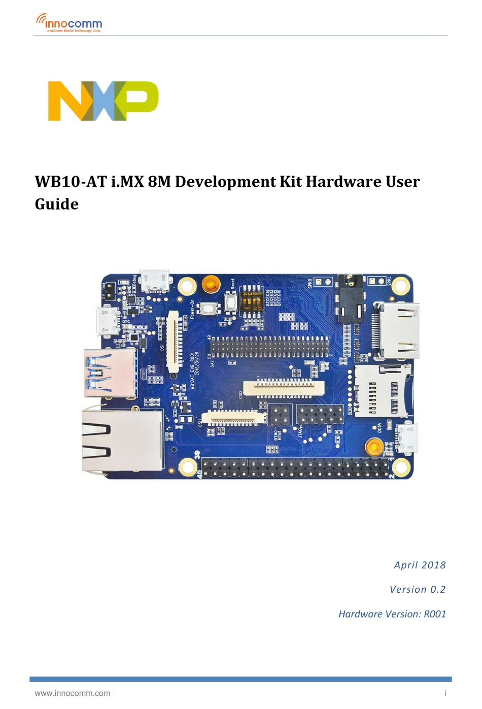 NXP SEMICONDUCTORS WB10-AT I.MX 8M USER MANUAL Pdf Download | ManualsLib
