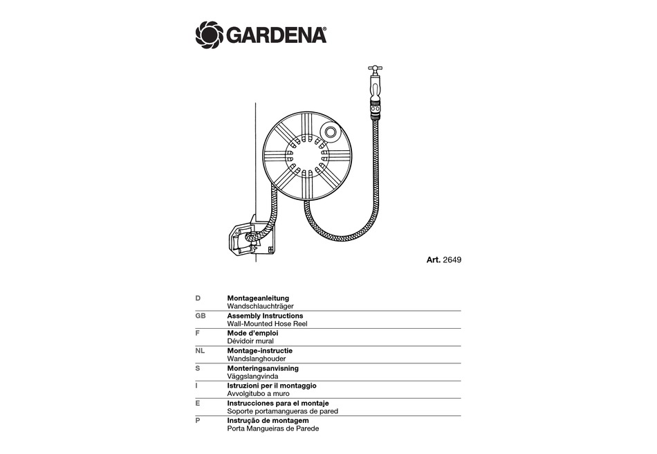 GARDENA 2649 ASSEMBLY INSTRUCTIONS Pdf Download ManualsLib