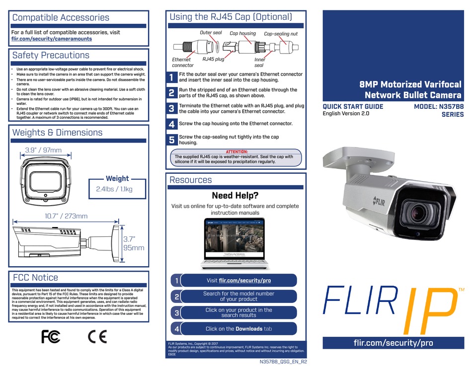 FLIR N357B8 SERIES QUICK START MANUAL Pdf Download ManualsLib