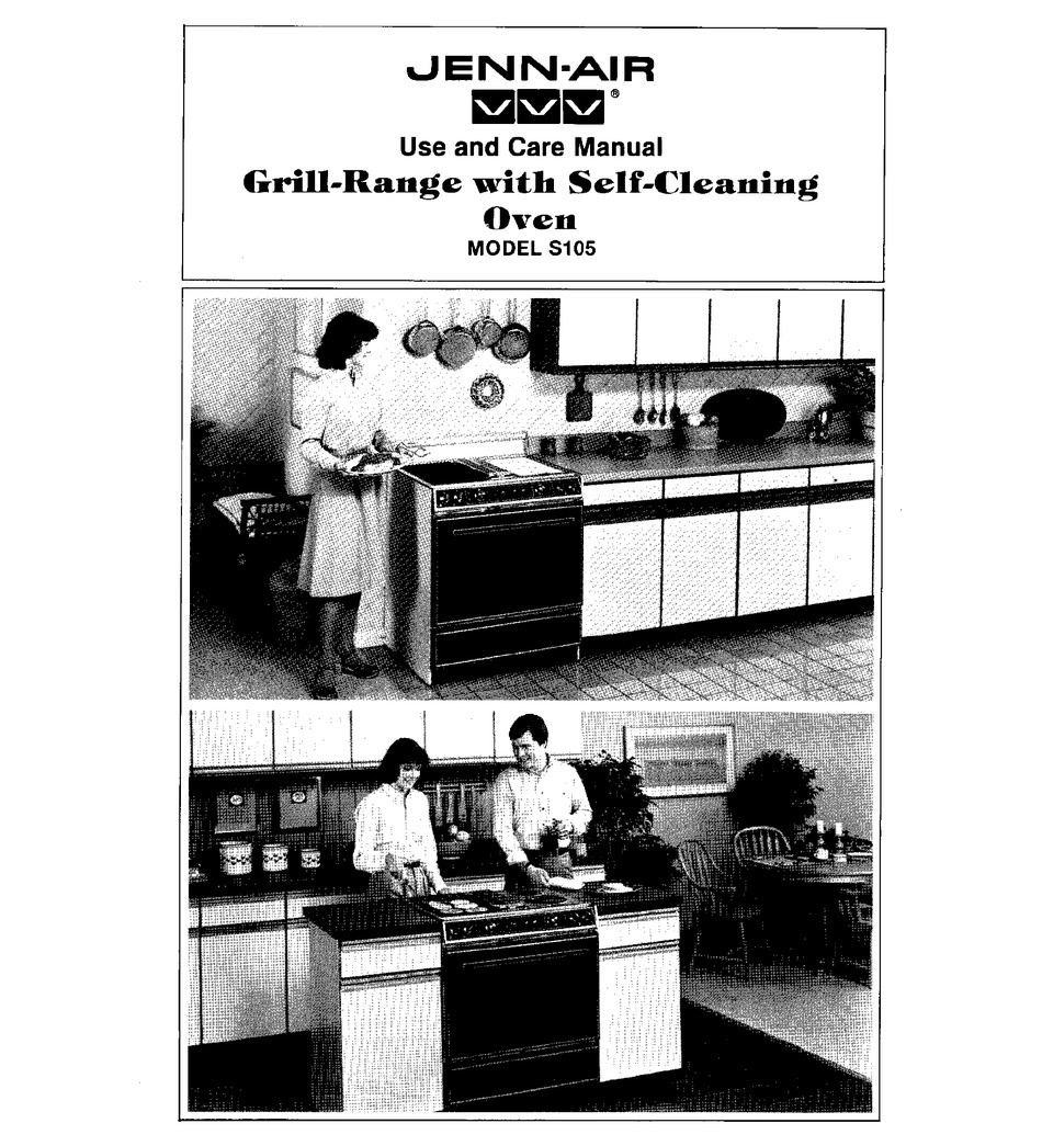 JENNAIR S105 USE AND CARE MANUAL Pdf Download ManualsLib