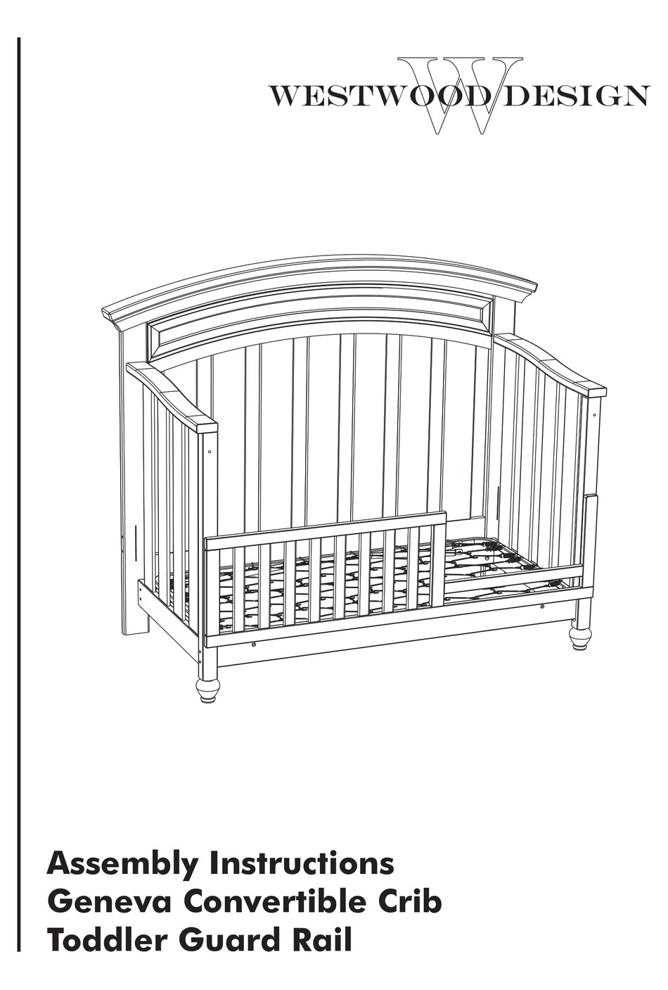 Geneva clearance convertible crib