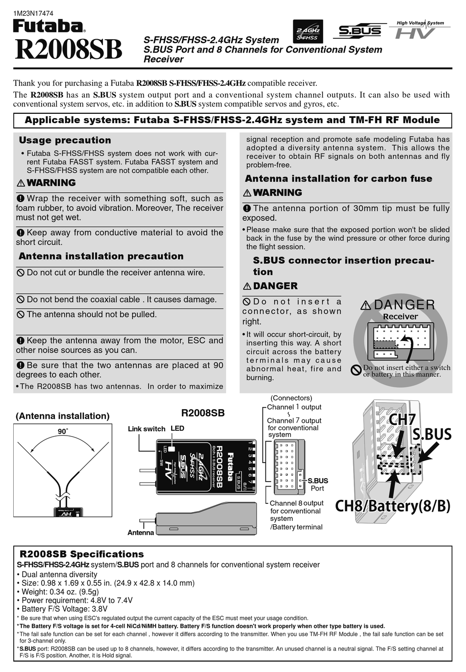 Futaba R2008sb Manual Pdf Download Manualslib Futaba R2008sb Manual Pdf Download Manualslib