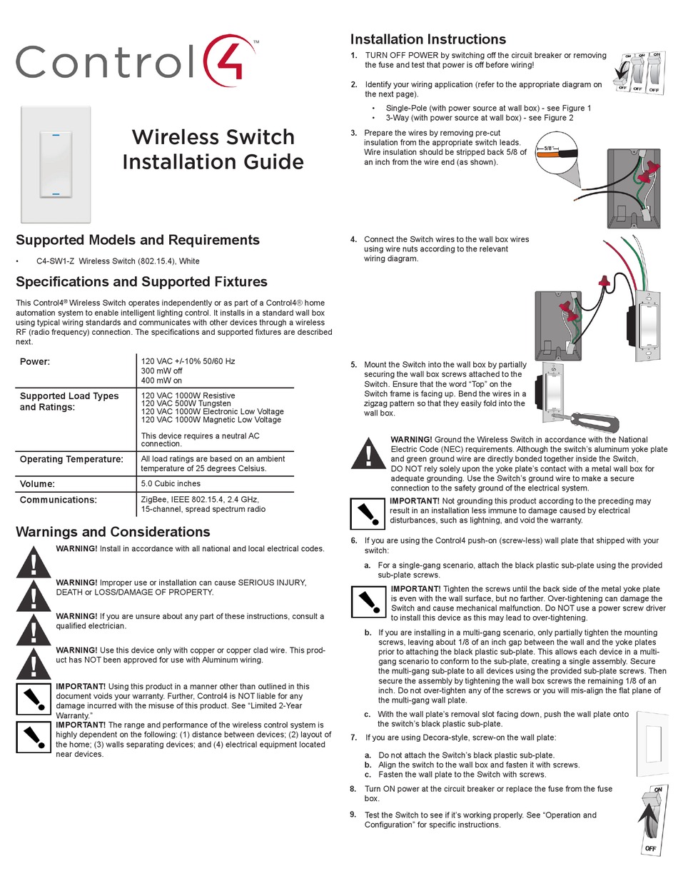 51 Control4 Switch Wiring Diagram - Wiring Diagram Plan