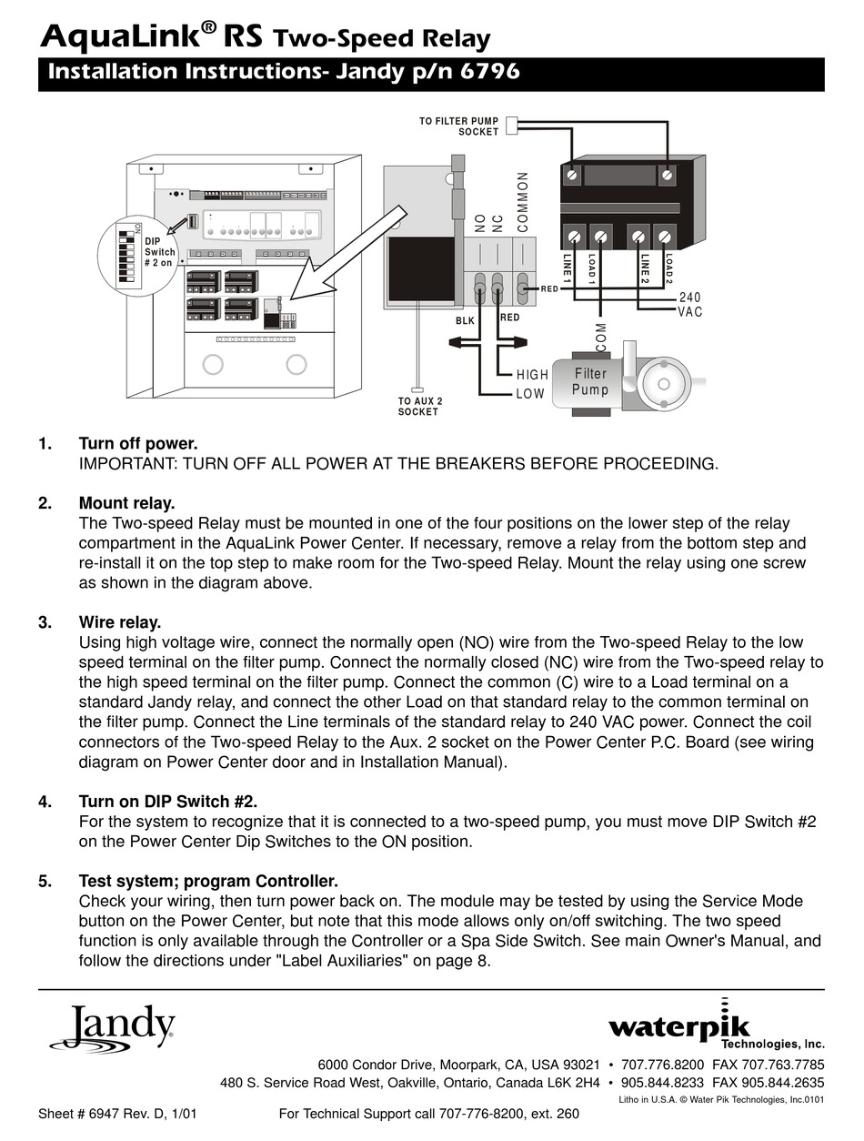 JANDY AQUALINK RS INSTALLATION INSTRUCTIONS Pdf Download | ManualsLib AquaLink RS Panel ManualsLib