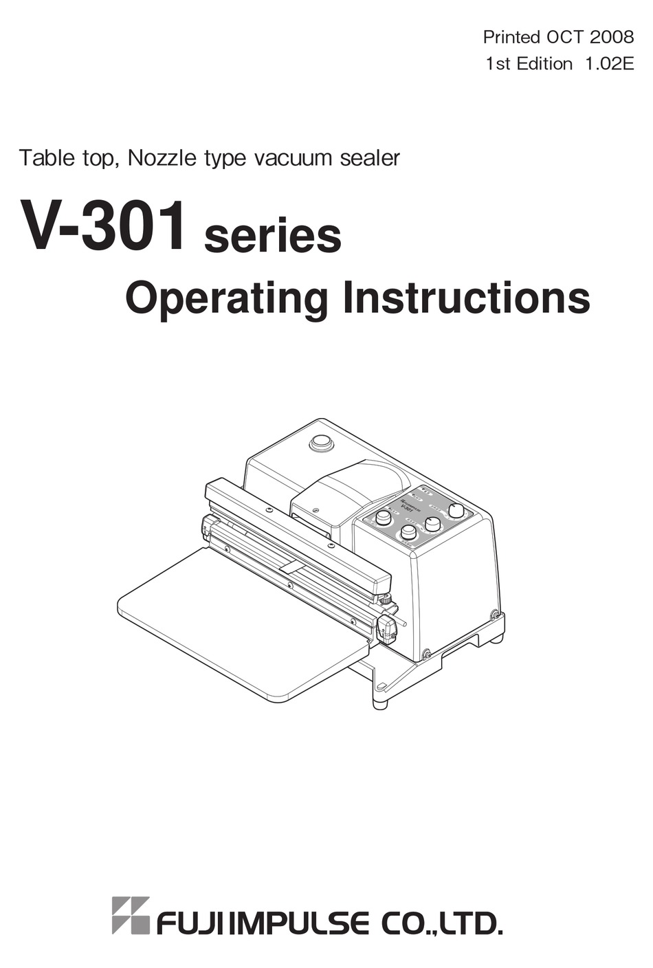 FUJIIMPULSE V301 OPERATING INSTRUCTIONS MANUAL Pdf Download ManualsLib