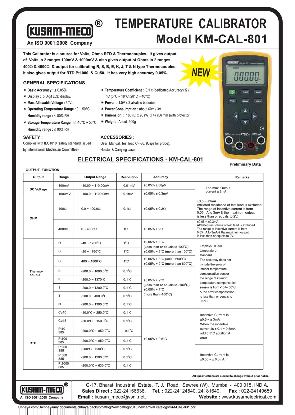 KUSAMMECO KMCAL801 USER MANUAL Pdf Download ManualsLib