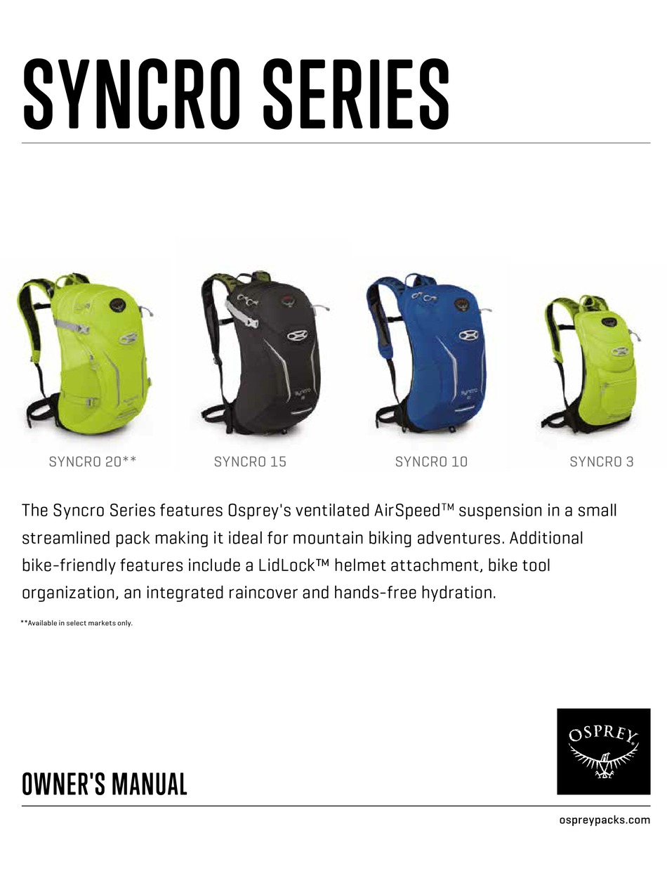 osprey syncro 15l