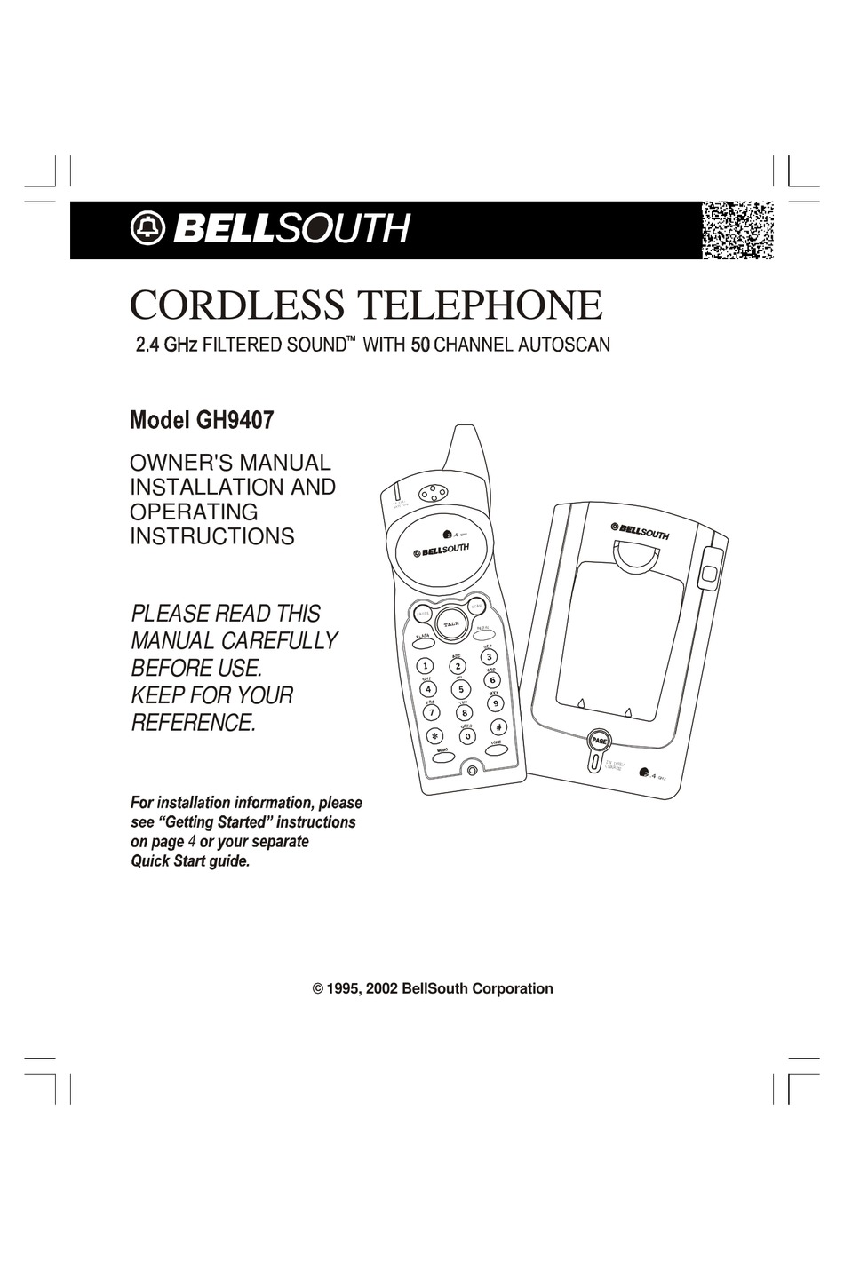 BELLSOUTH GH9407 OWNER'S MANUAL Pdf Download ManualsLib