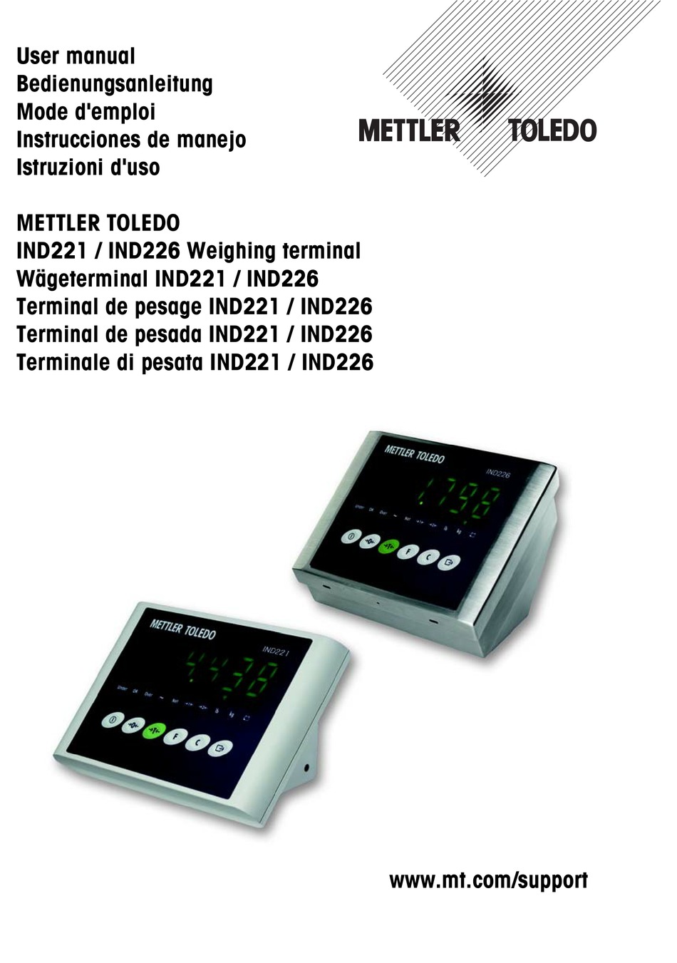 METTLER TOLEDO IND226 USER MANUAL Pdf Download | ManualsLib